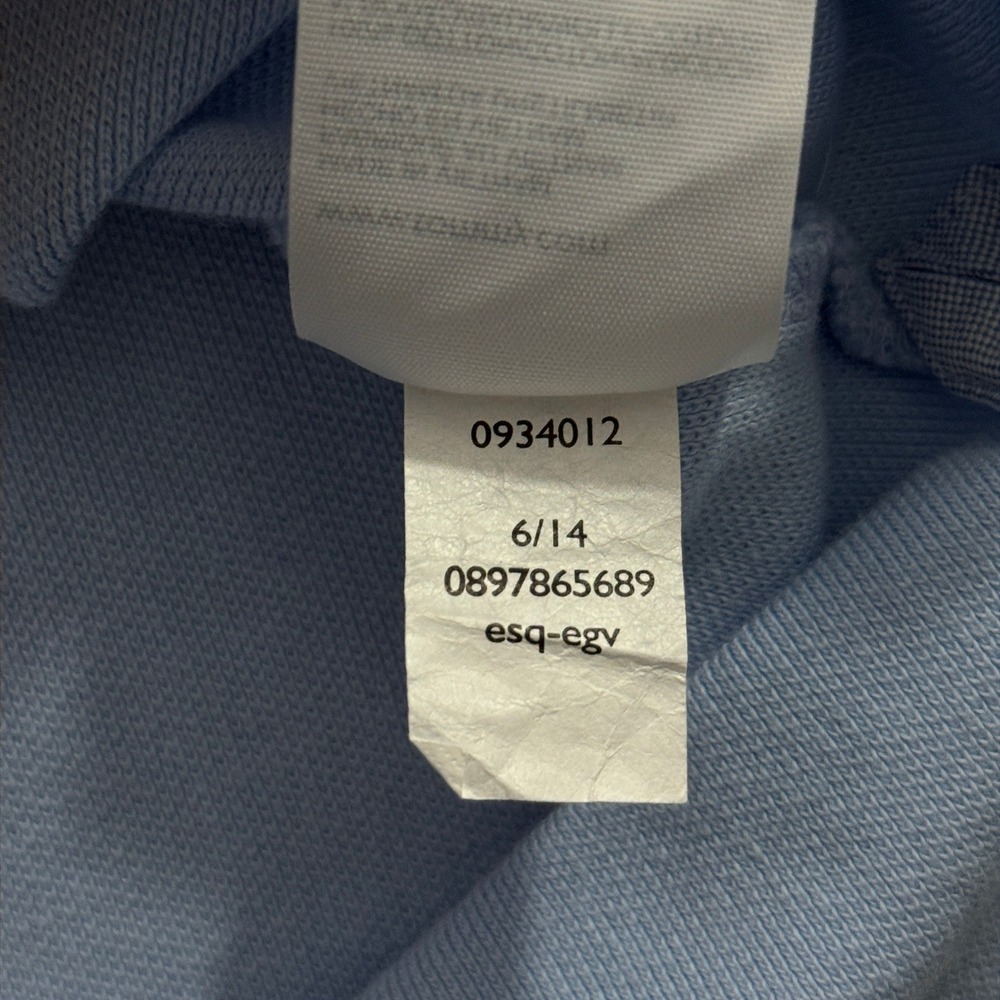 Tommy Hilfiger Polo Shirt Mens Medium Light Blue Cotton Pique Short Sleeve - Picture 6 of 9